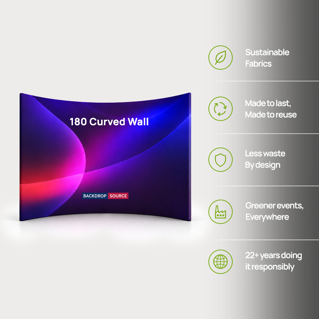 180° Curved Exhibition Booth Wall
