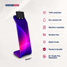 Elegantes Tablet-Display mit Spannstoff