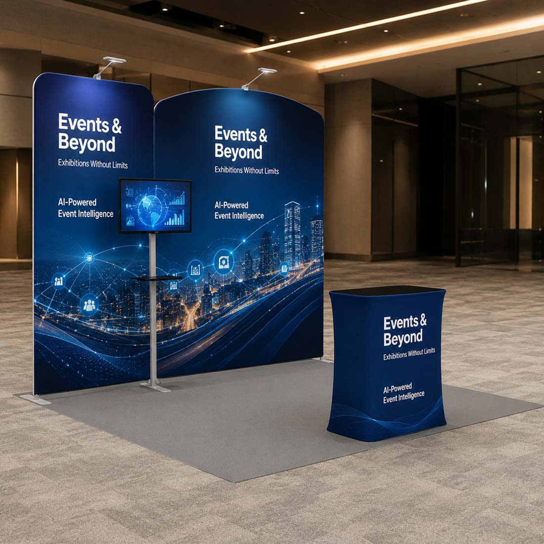 Tragbares Ausstellungsdisplay 3m x 3m – Modell 2