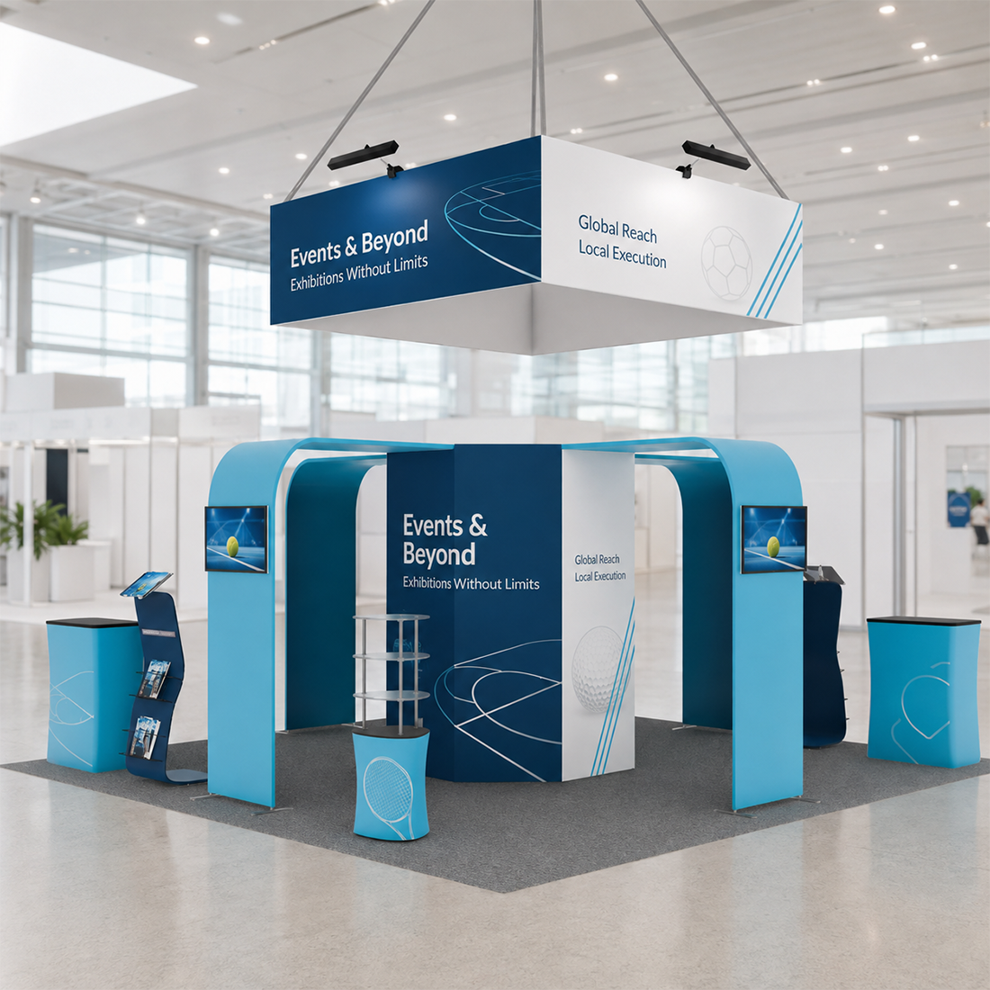 Modular Booth Kits 6m x 6m - Model 02