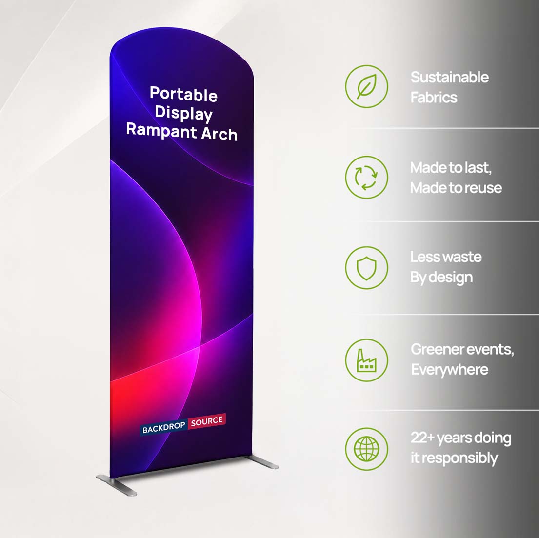 Portable Exhibit Display - Rampant Arch