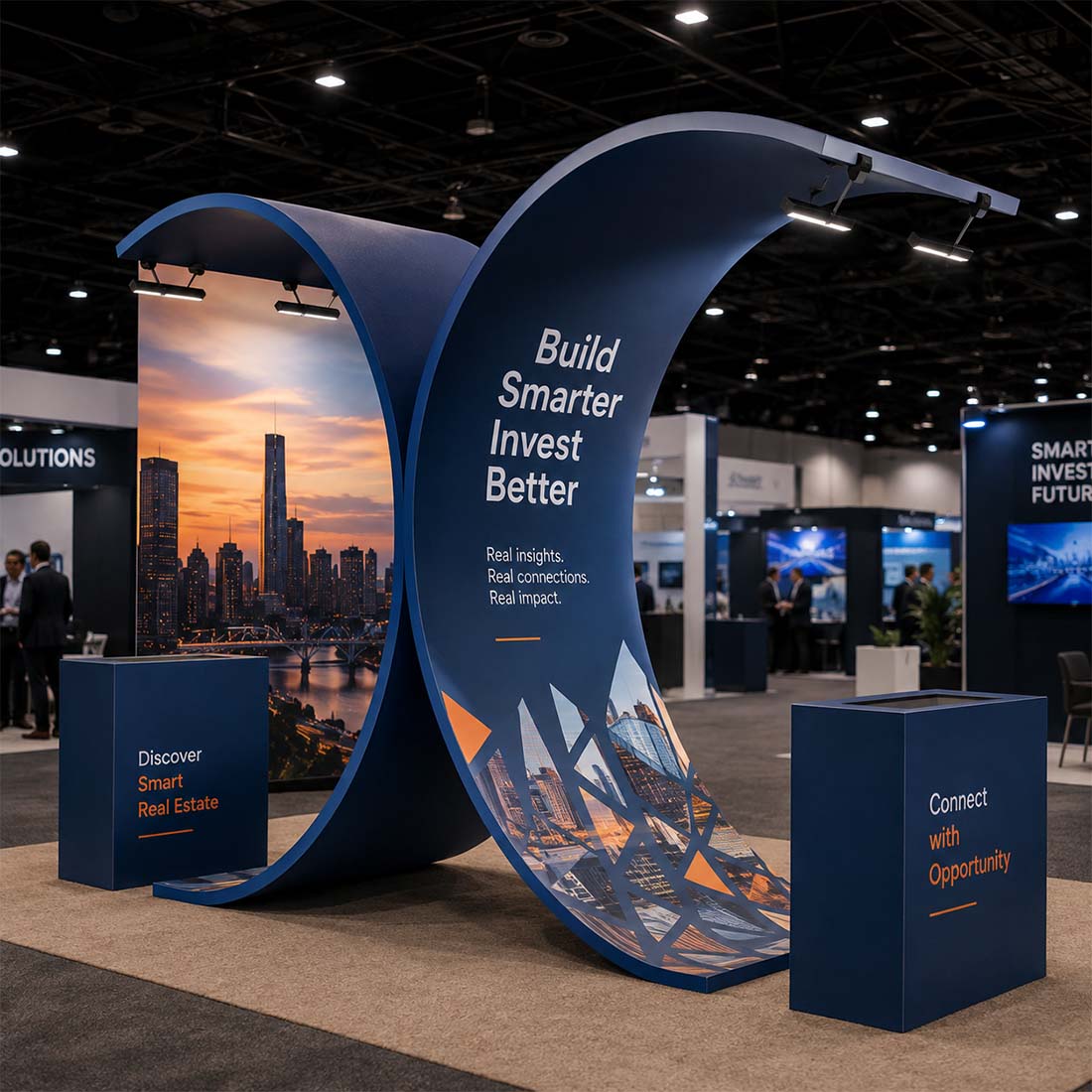 Portable Exhibit Display 3m x 6m - Model 3