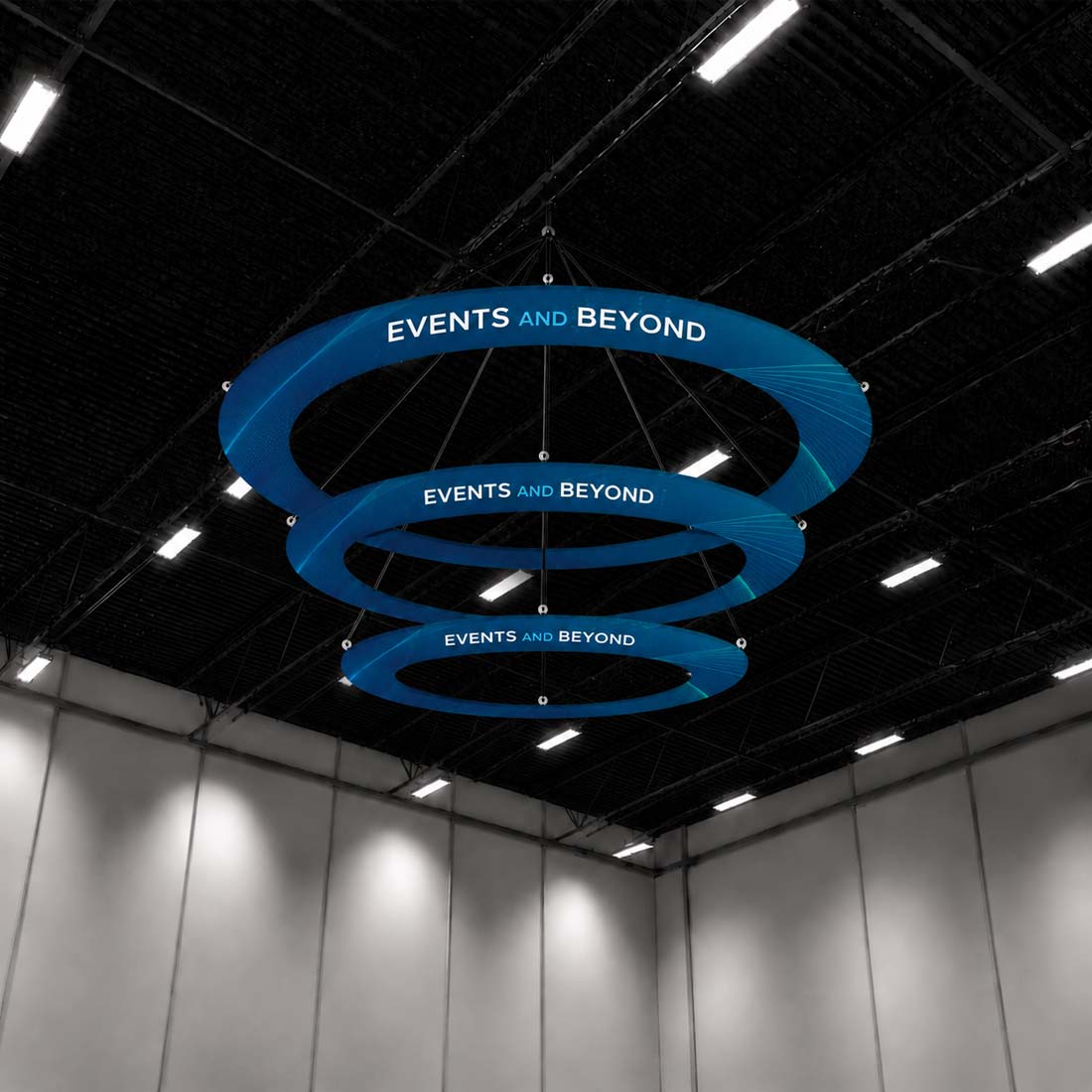 Ringbanner mit mehreren Ebenen zum Aufhängen