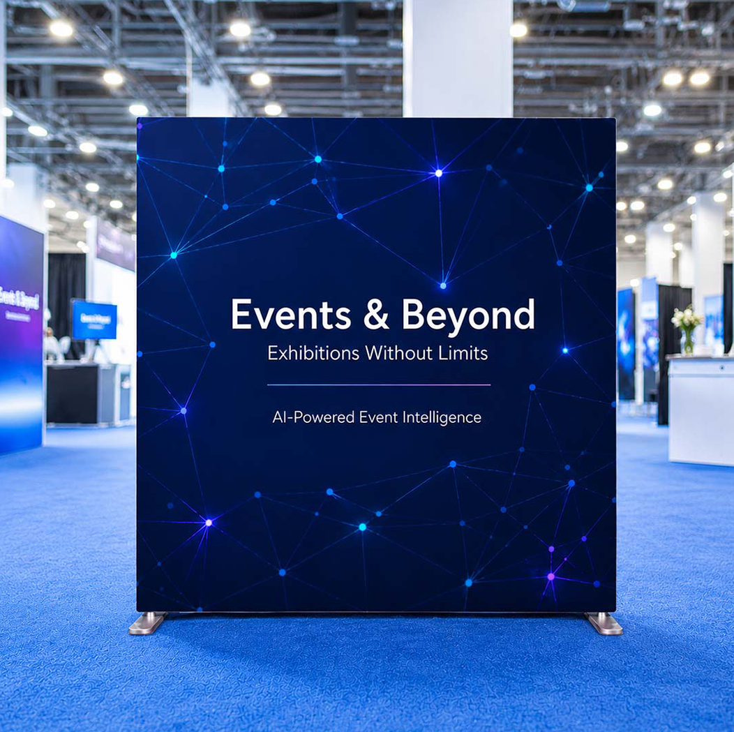 Portable Straight Media Wall – Square Corners
