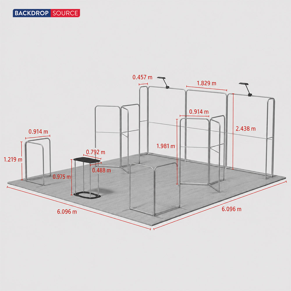 Modular Booth Kits 6m x 6m- Model 17