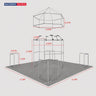 Modulare Messestand-Sets 6m x 6m – Modell 20