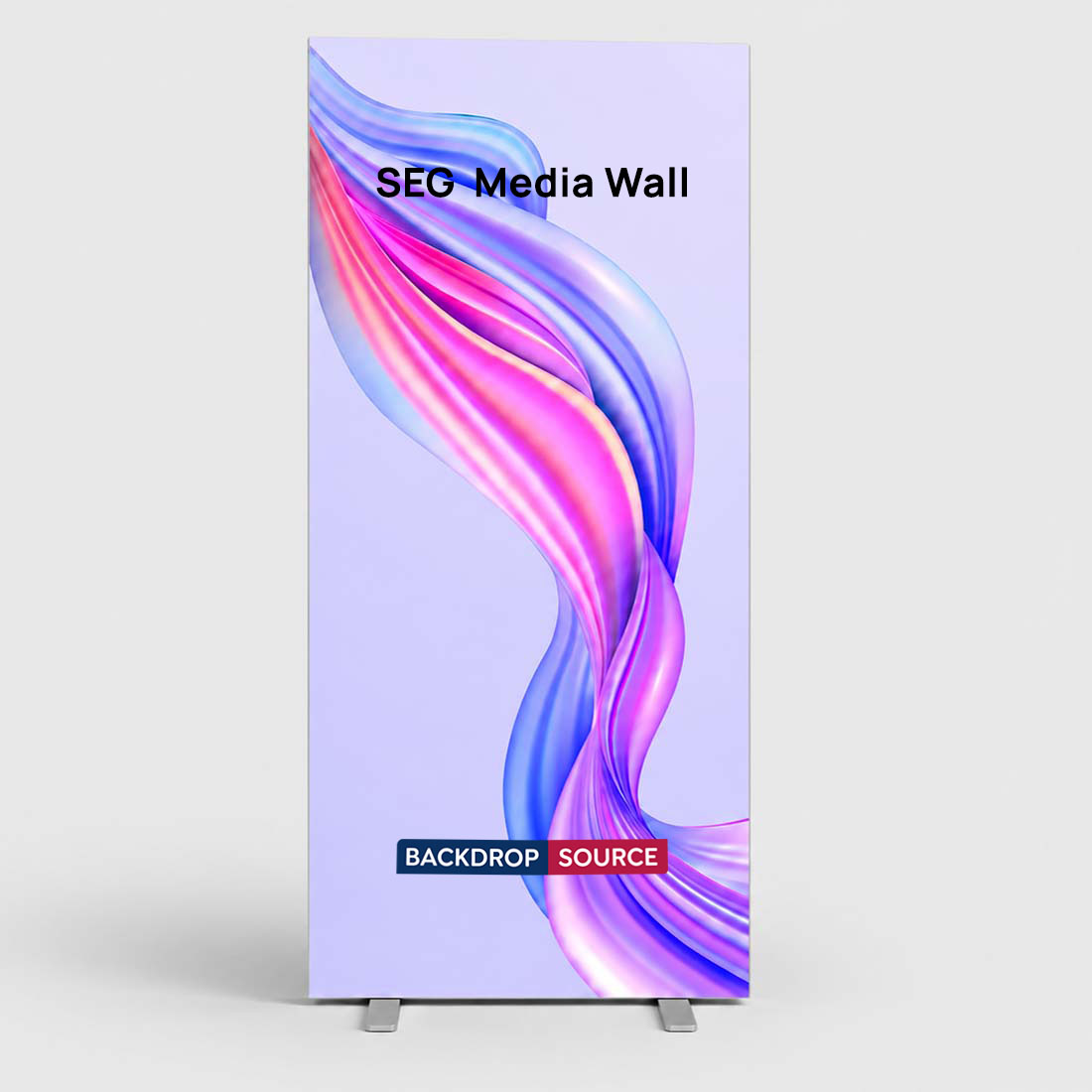 SEG-Stoff-Medienwand – 1m W x 2m H