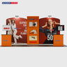 Tragbare Ausstellungswand 6m x 3m – Modell 9