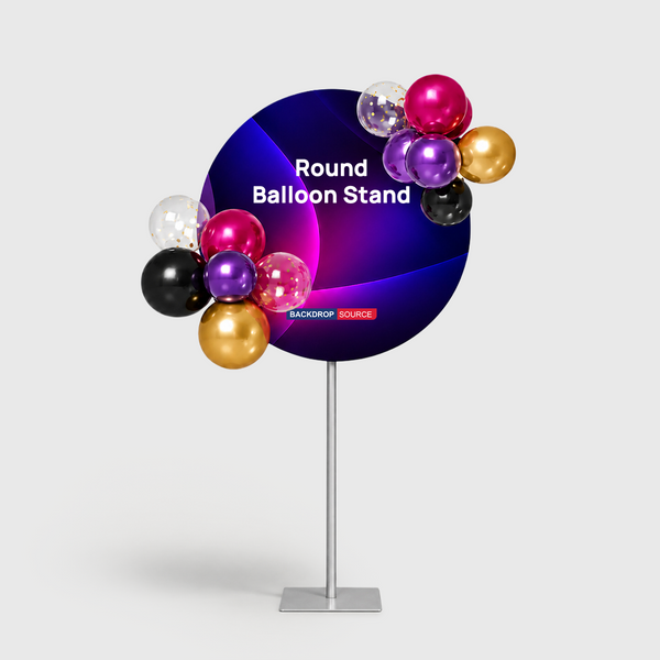Aluminium-Ballonständer / Ballonständer in Fragezeichenform