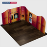Magnetisches Stoff-Messestandsystem – Modell 5 (5m x 5m)