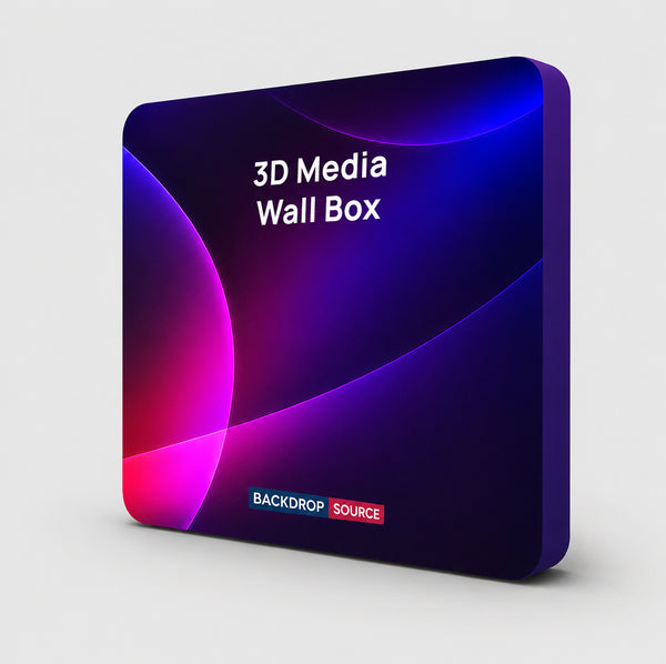 3D-Wandbox-Ausstellungsdisplay aus Stoff