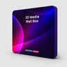 3D-Wandbox-Ausstellungsdisplay aus Stoff