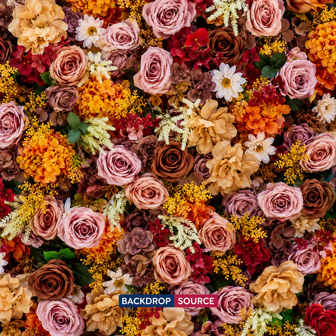 Künstliche Blumen-Hintergrundwand für Veranstaltungen – Stil 25