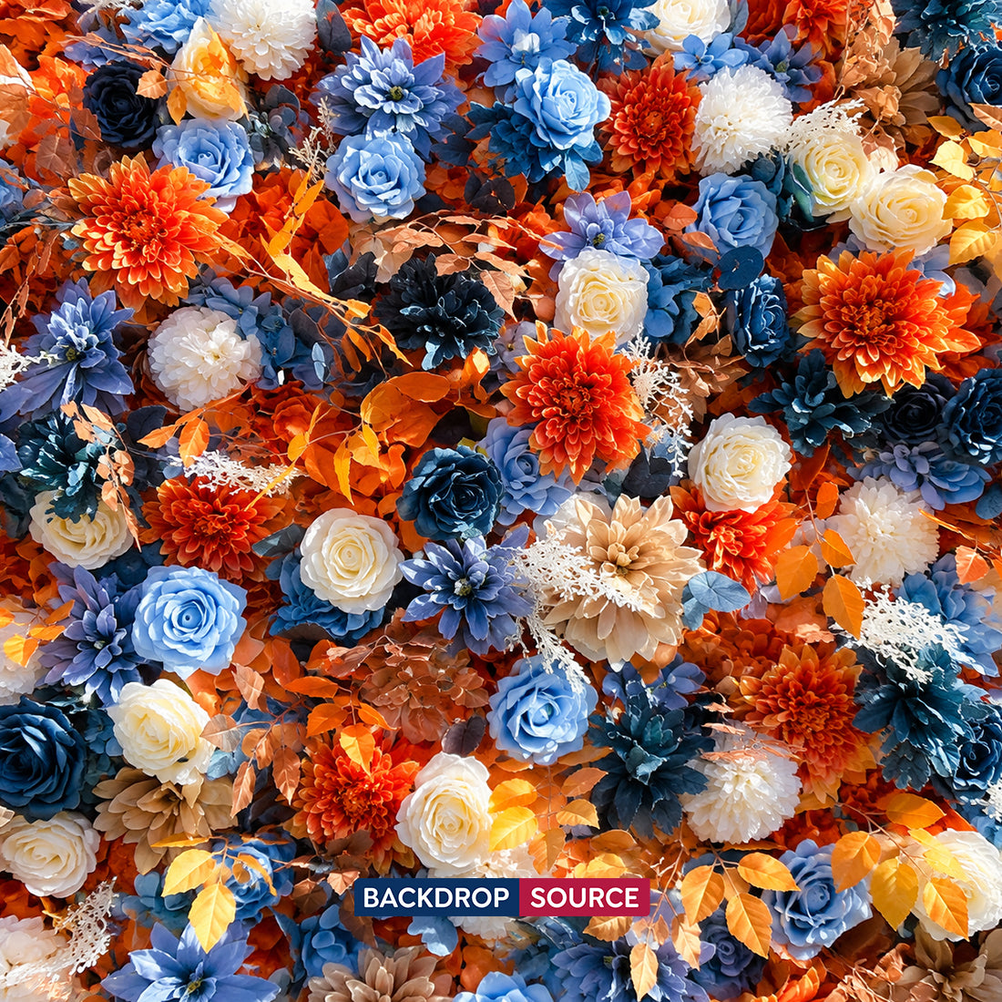 Künstliche Blumen-Hintergrundwand für Veranstaltungen – Stil 29