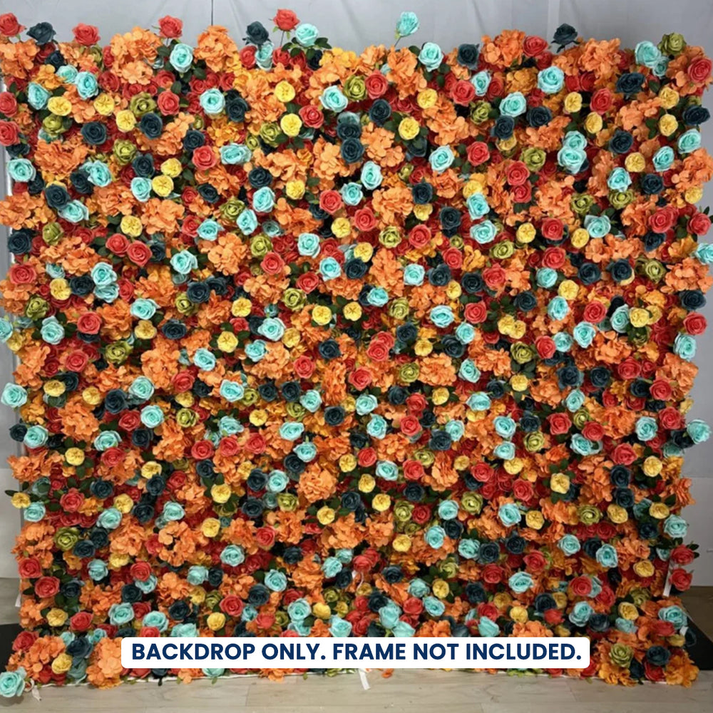 Künstliche Blumen-Eventwand als Hintergrund – Stil 61