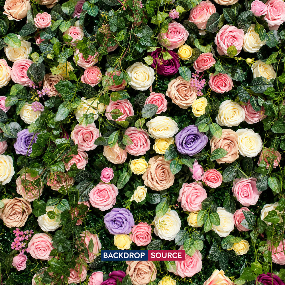 Künstliche Blumen-Eventwand als Hintergrund – Stil 62