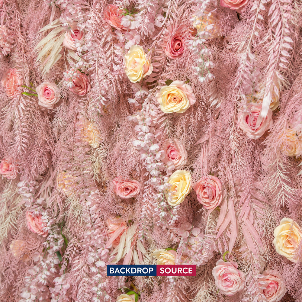 Künstliche Blumen-Eventwand als Hintergrund – Stil 71