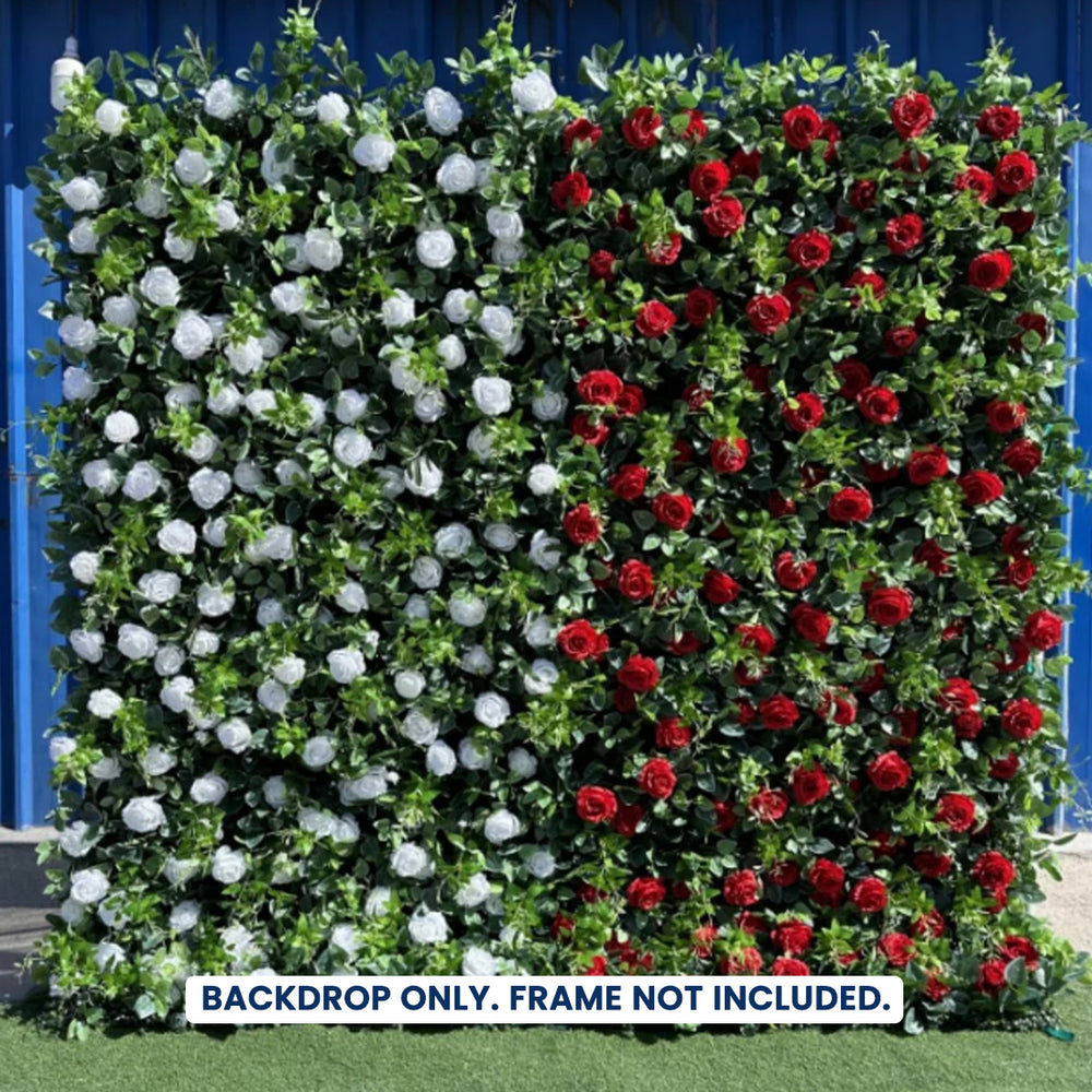 Künstliche Blumen-Eventwand als Hintergrund – Stil 74