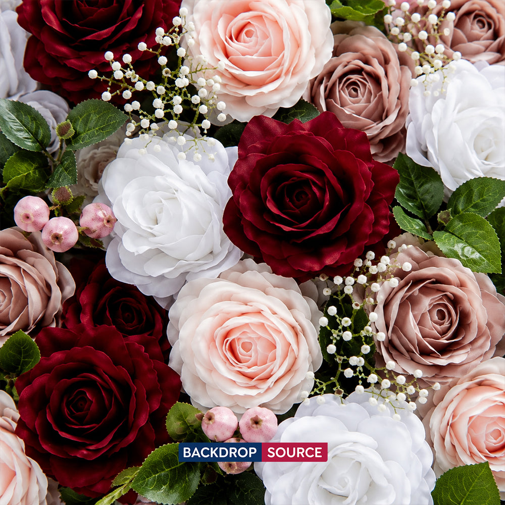 Künstliche Blumen-Hintergrundwand für Veranstaltungen – Stil 76