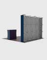 Gerades 3m x 3m Popup-Exhibit-Pro-3-in-1-Displayset mit Illume-Leuchten