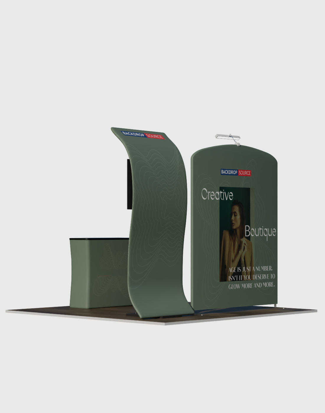 Tragbares Messedisplay 3m x 3m – Modell 11