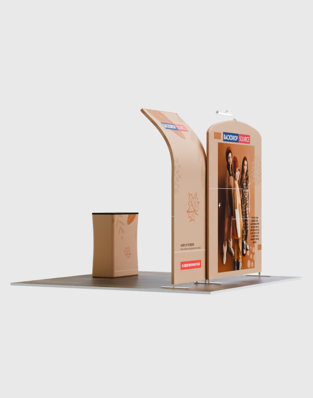 Tragbares Ausstellungsdisplay 3m x 3m – Modell 8
