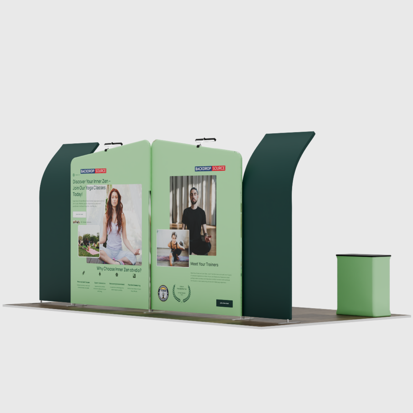 Tragbares Ausstellungsdisplay 6m x 3m – Modell 3