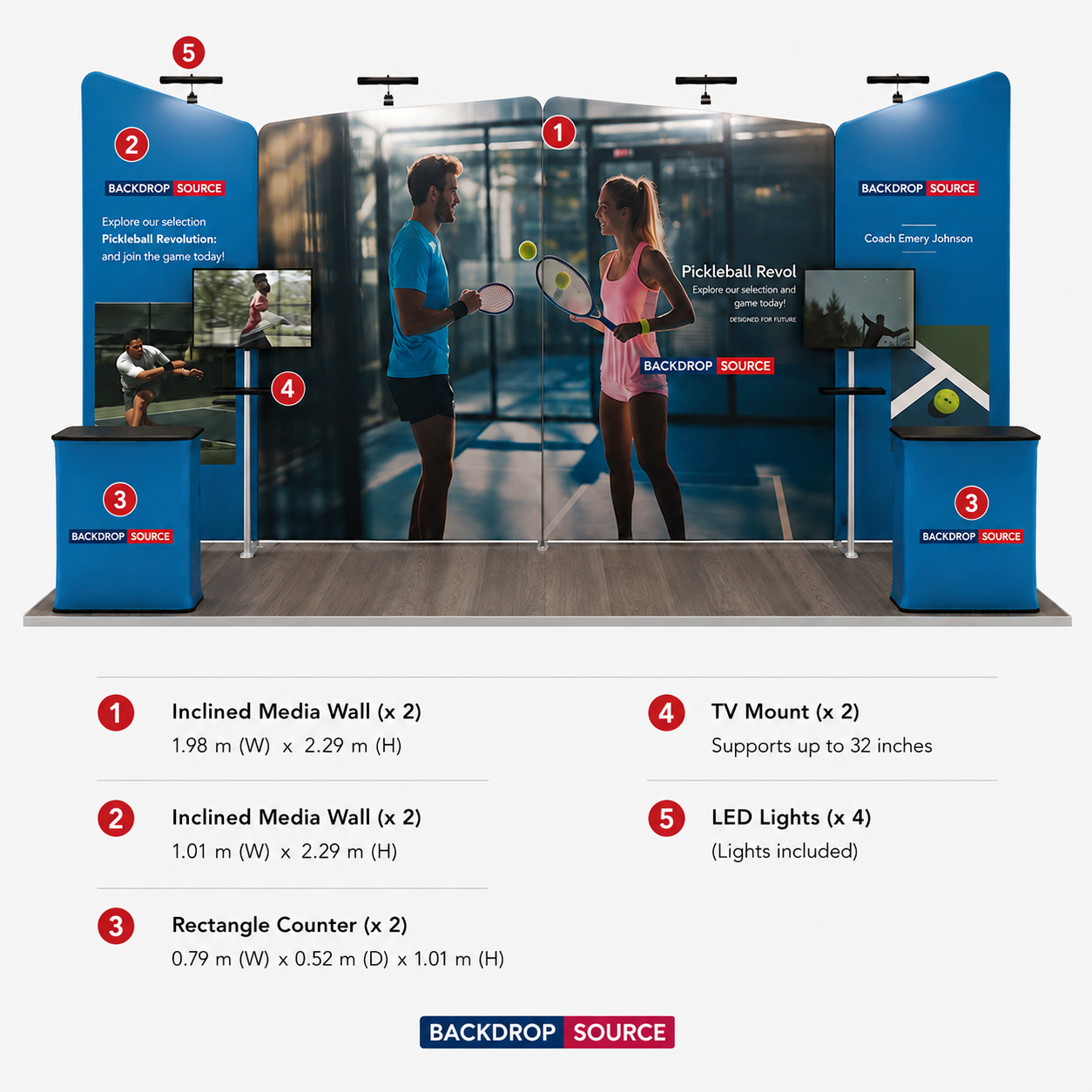 Tragbares Ausstellungsdisplay 6m x 3m – Modell 2