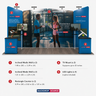 Tragbares Ausstellungsdisplay 6m x 3m – Modell 2