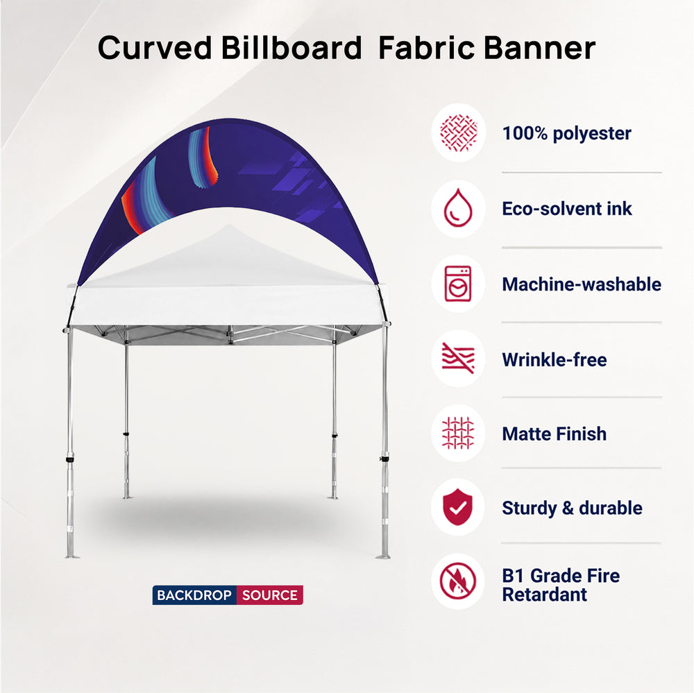 Gebogenes Stoffbanner für Außenwerbung (nur Billboard)