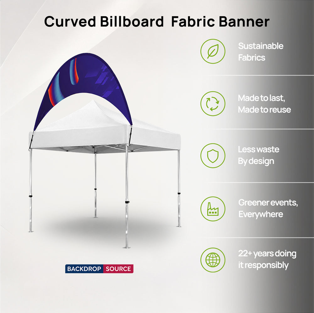 Gebogenes Stoffbanner für Außenwerbung (nur Billboard)