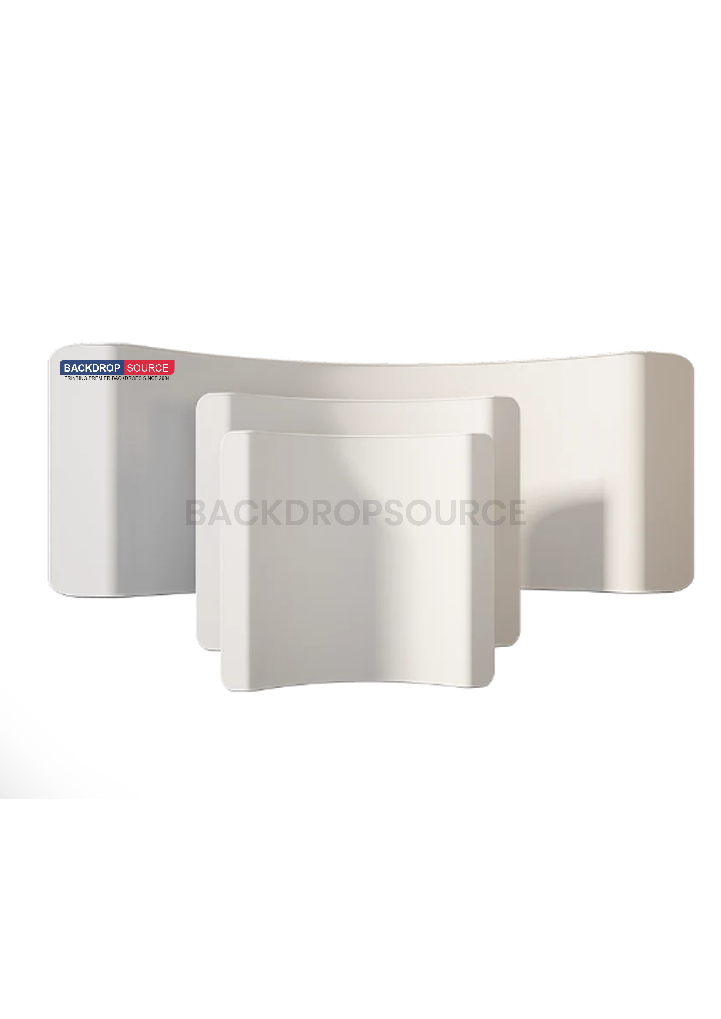 Gebogener Spannstoff-Medienwand-Hintergrund