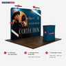 Gerades 3m x 3m Exhibit-Pro-3-in-1-Displayset mit Illume-Leuchten