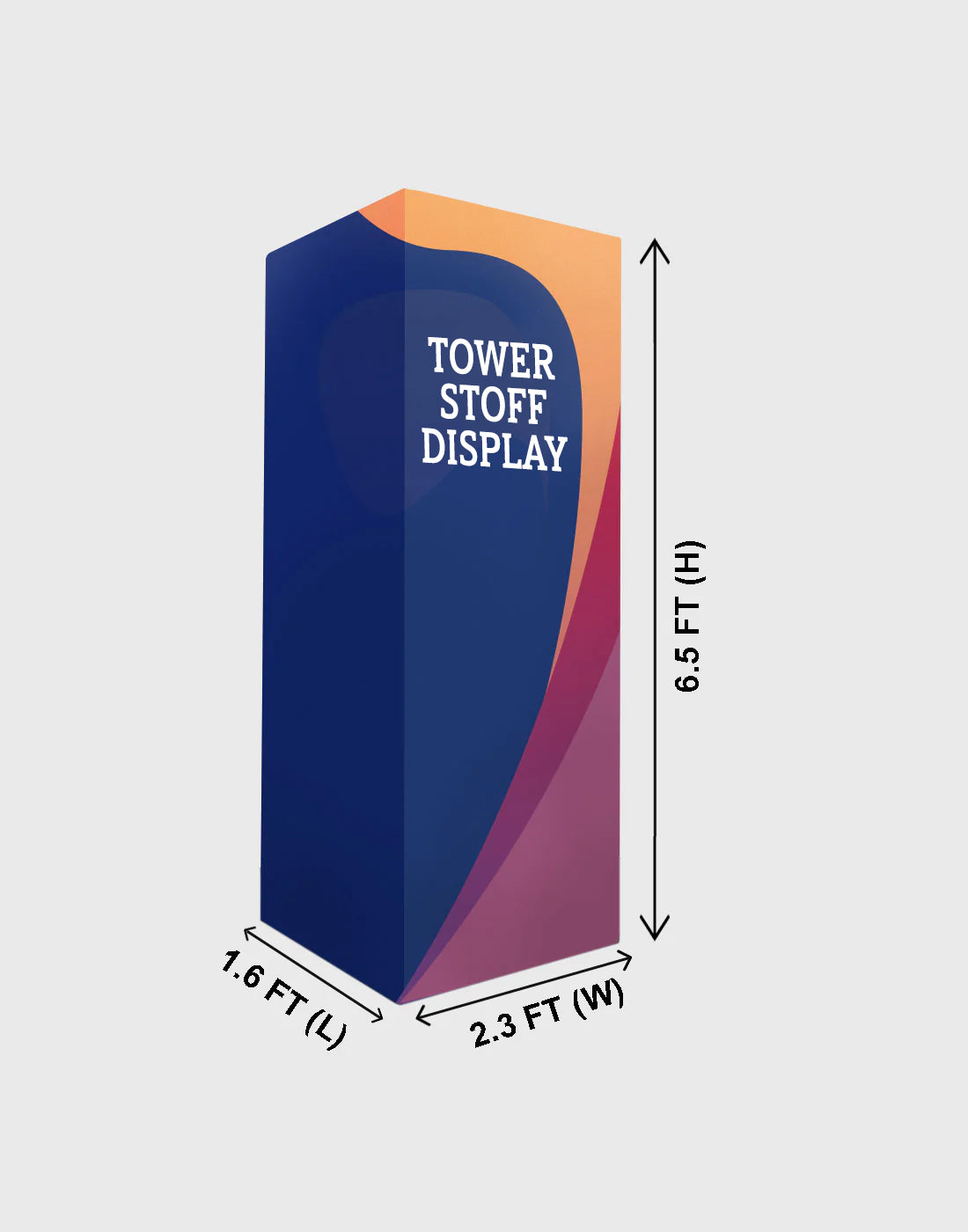 EZ-Cubic-Tower-Stoff. Displaygröße