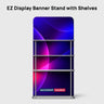 EZ-Display-Banneraufsteller mit Regalen