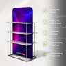 EZ-Display-Banneraufsteller mit Regalen