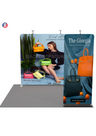 EZ Exhibit Essentials: 3mx3m Messestand-Set mit Rückwand und Bannerständer