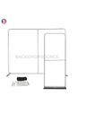 EZ Exhibit Essentials: 3mx3m Messestand-Set mit Rückwand und Bannerständer