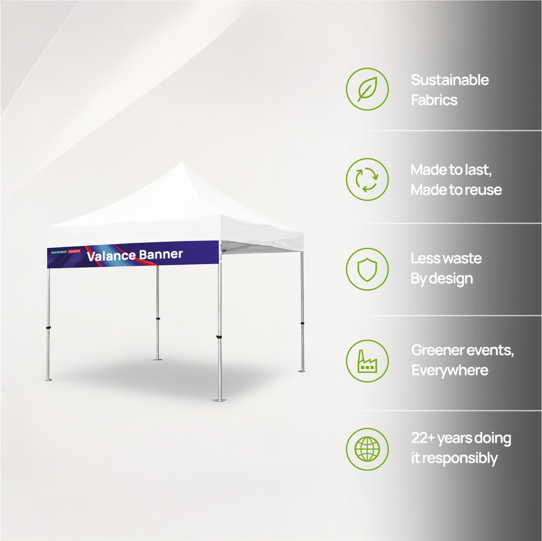 Fabric Canopy Tent Valance Banner Regular price