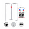 Magnetisches Stoff-Trennwanddisplay – 2-Panel