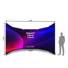 Magnetisches Stoff-Trennwanddisplay – 5-Panel