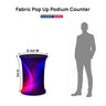 Stoff-Popup-Podiumstheke