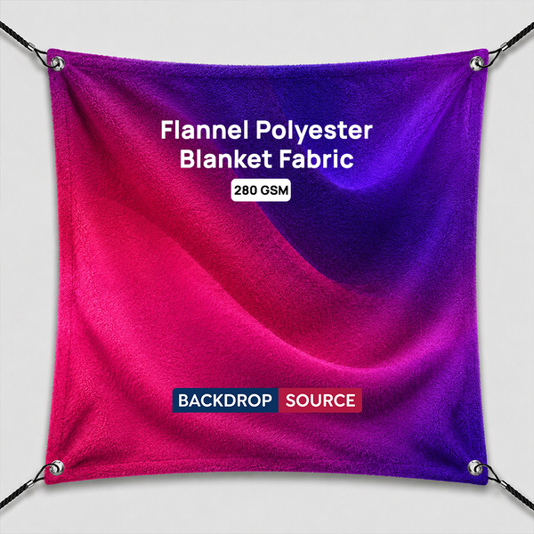 Druck auf Flanell-Polyesterstoff