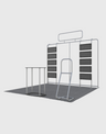 Tragbare Ausstellungswand 3m x 3m – Modell 28