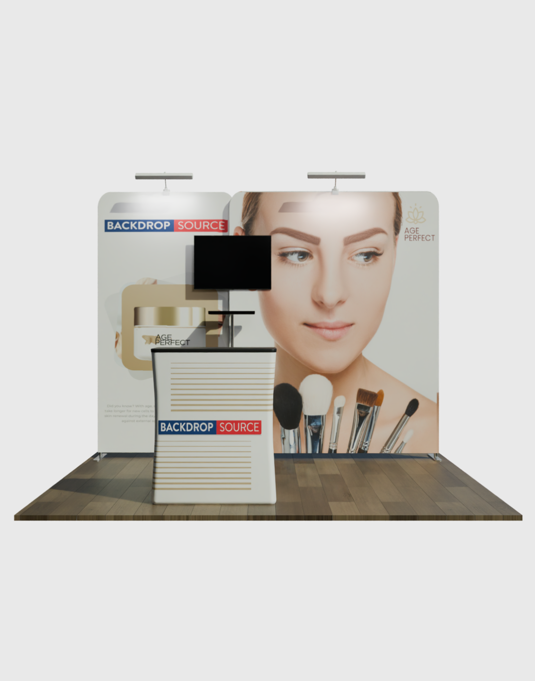 Tragbares Ausstellungsdisplay 3m x 3m – Modell 1