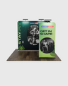 EZ Exhibit Essentials: 3mx3m Messestand-Set mit Rückwand und Bannerständer
