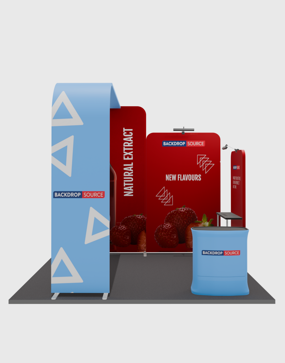 Tragbare Ausstellungswand 3m x 3m – Modell 15
