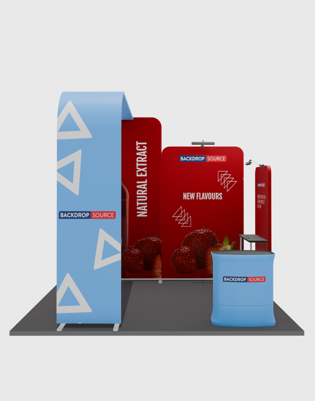 Tragbare Ausstellungswand 3m x 3m – Modell 15