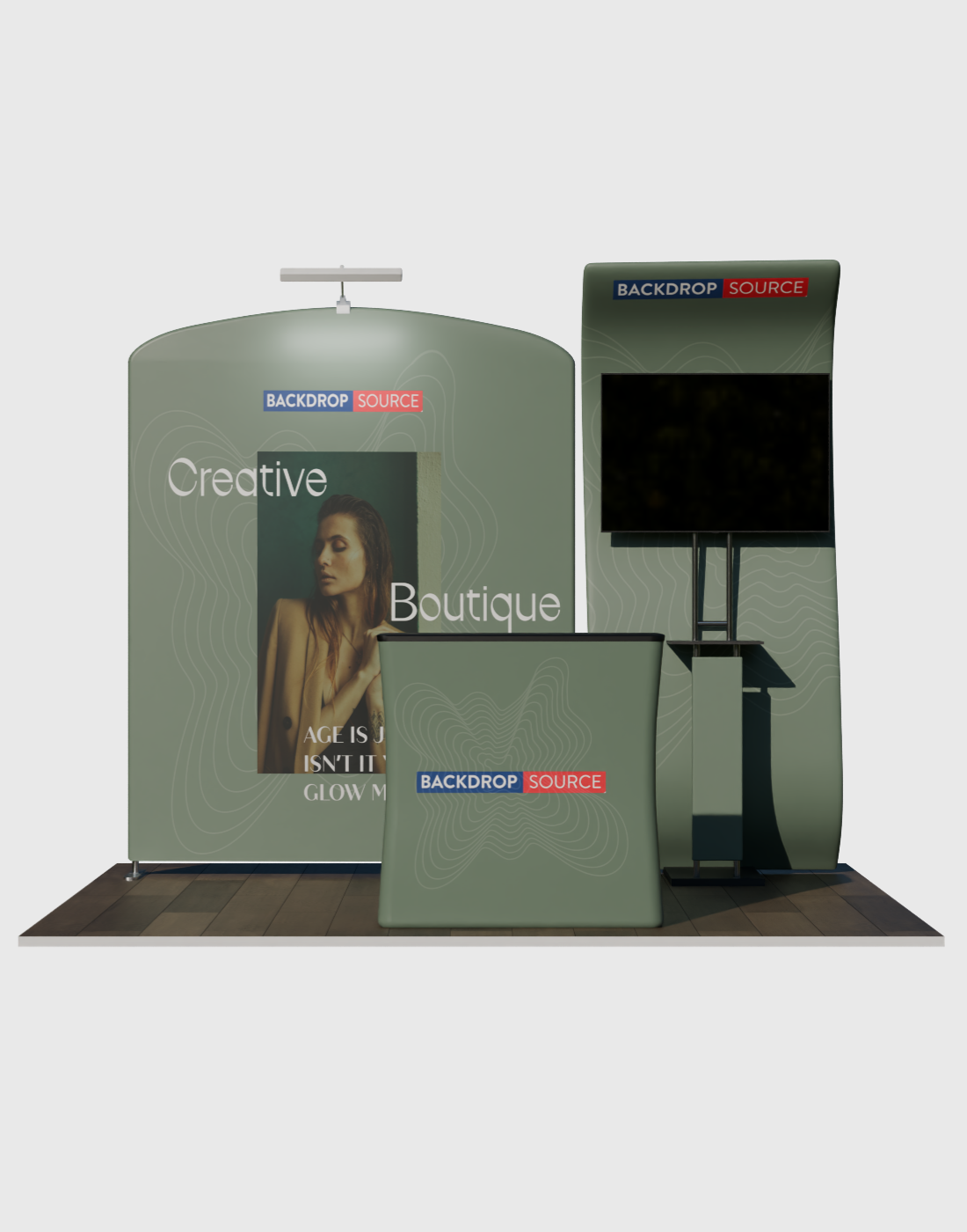 Tragbares Messedisplay 3m x 3m – Modell 11