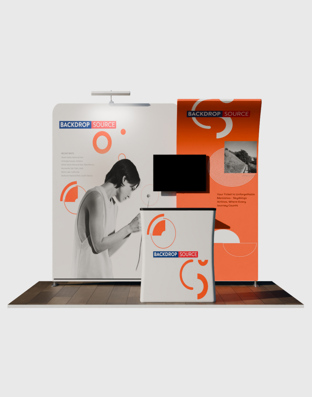 Tragbares Messedisplay 3m x 3m – Modell 14